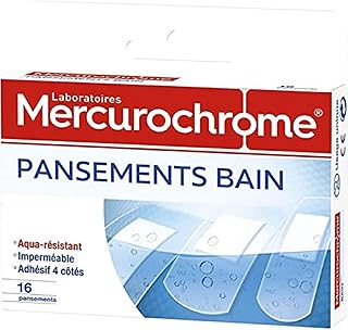 Pansements Aqua-Résistant Mercurochrome