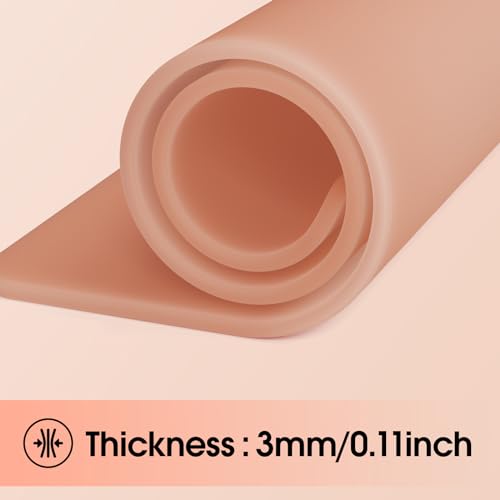 Peau Synthétique Tatouage 3mm - 6pièces (20cm x 30cm) A4 Silicone Souple Format