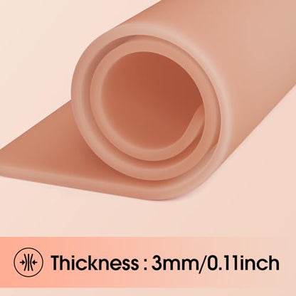 Peau Synthétique Tatouage 3mm - 6pièces (20cm x 30cm) A4 Silicone Souple Format