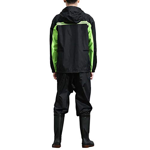 Ynport Crefreak - Combinaison imperméable à Capuche - Extérieur Homme/Femme - Étanche à l'eau de Pluie -Camouflage