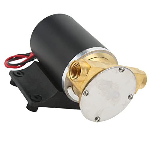 Pompe à Eau de Mer, 6 GPM Turbine à Protection Thermique 3/8 Pompe de Cale RéSistante à la Corrosion (12V)