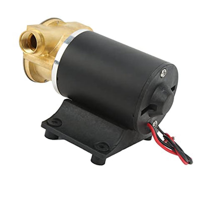 Pompe à Eau de Mer, 6 GPM Turbine à Protection Thermique 3/8 Pompe de Cale RéSistante à la Corrosion (12V)
