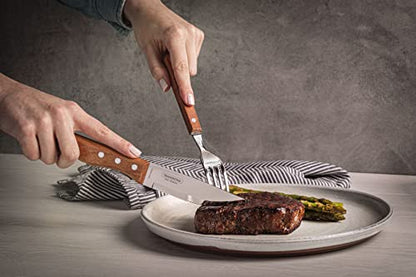 Tramontina - Couteaux à steak Dynamic Jumbo 4pcs. Inox et bois