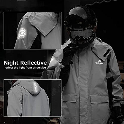 IRON JIA'S Veste imperméable moto hommes été ensemble veste et pantalon de pluie