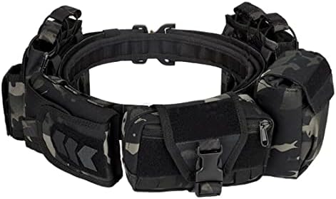 Ceinture Militaire multifonctions avec 5 Pochettes