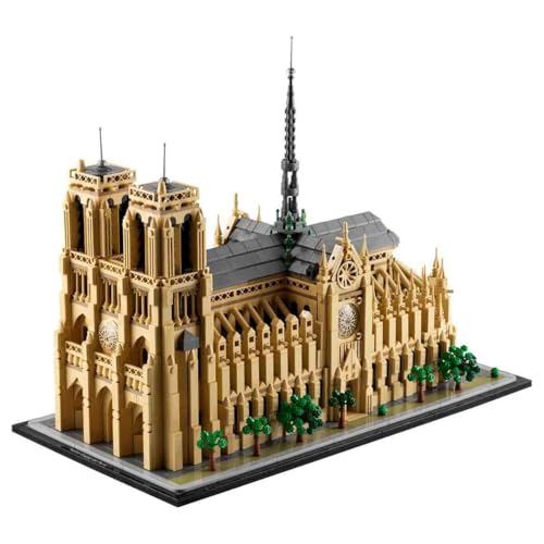 LEGO  Notre-Dame de Paris - Maquette à Construire d’Exposition Architectural - Set pour Adultes - Cathédrale 21061 pièces