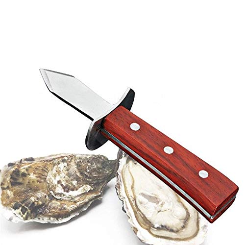 Couteau à Huîtres-Set, Inclure 17 cm Couteau Huitre et Paire de Gants de Protection