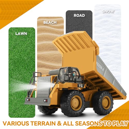 Camion-Benne Télécommandé, Véhicule de Construction RC pour Enfants