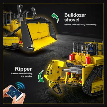 Jouets Cadeaux Bulldozer, Camion Télécommandé avec Moteurs