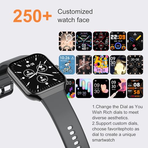 Montre Connectée Homme Femme, 1.96