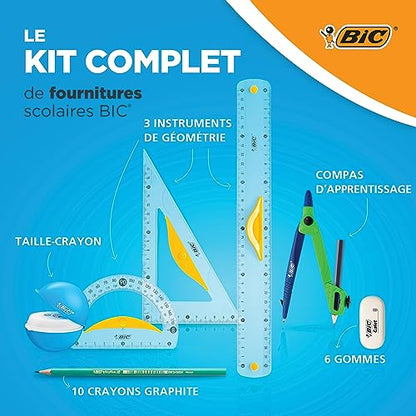 Kit de Fournitures Scolaires BIC - Pack de 21 pièces