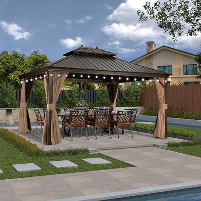 Tonnelle de Jardin Extérieur 5,45 x 3,65 m