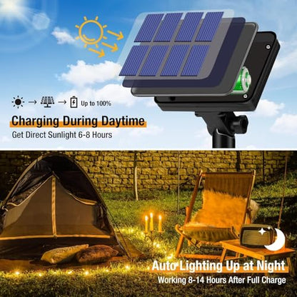 Lot de 2 Guirlandes Solaires Extérieures