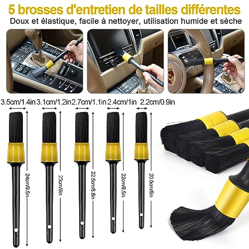 Kit de Nettoyage Voiture - 20 Pièces