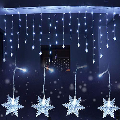 Rideau Lumineux Flocon de Neige