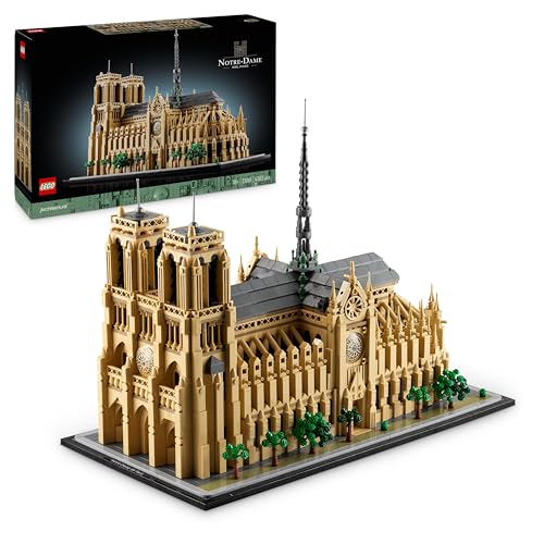 LEGO  Notre-Dame de Paris - Maquette à Construire d’Exposition Architectural - Set pour Adultes - Cathédrale 21061 pièces