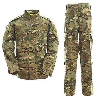 Uniforme militaire BDU, veste + pantalon motif camouflage, idéal pour la chasse,