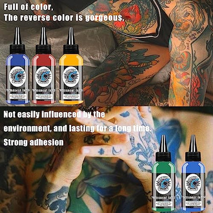 Encre de Tatouage, Lot de 14 encres de tatouage professionnelles
