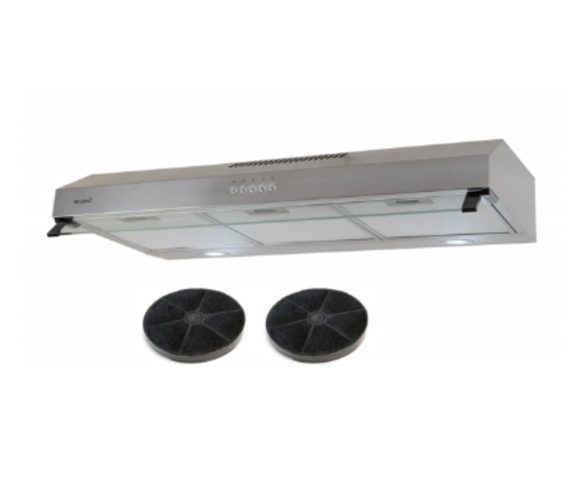 Hotte casquette BELDEKO - HOTTE CASQUETTE / VISIÈRE 90 CM - INOX DOUBLE MOTEUR - 200W - 438 M3/H