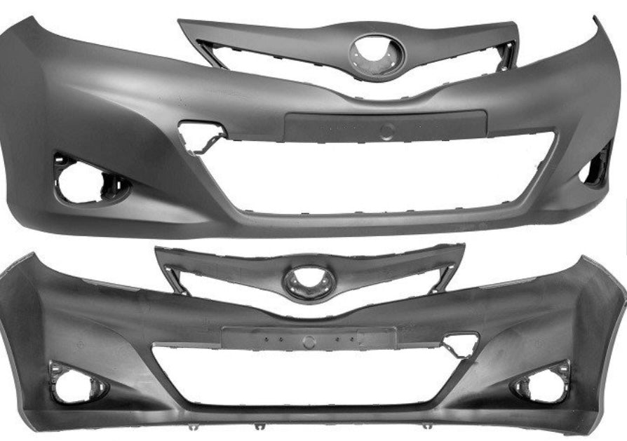 Pare-chocs avant noir TOYOTA YARIS 3 phase 1 3/5 portes du 09/2011 au 06/2014