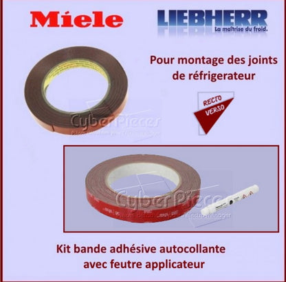Joint de Porte 1503x564mm à coller Liebherr 7111132 + Kit bande adhésif autocollante Liebherr