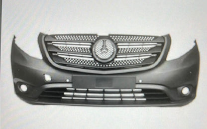 1 phare AVD + 1 aile AVD + 1 triangle de suspension AVD + 1 pare-chocs avant sans accessoirs. Mercedes Vito année 2023.